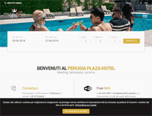Tablet Screenshot of hotelplazaperugia.com